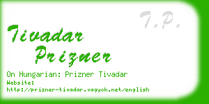 tivadar prizner business card